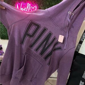 PINK Victoria's Secret Purple Relaxed Oversized Sweatshirt